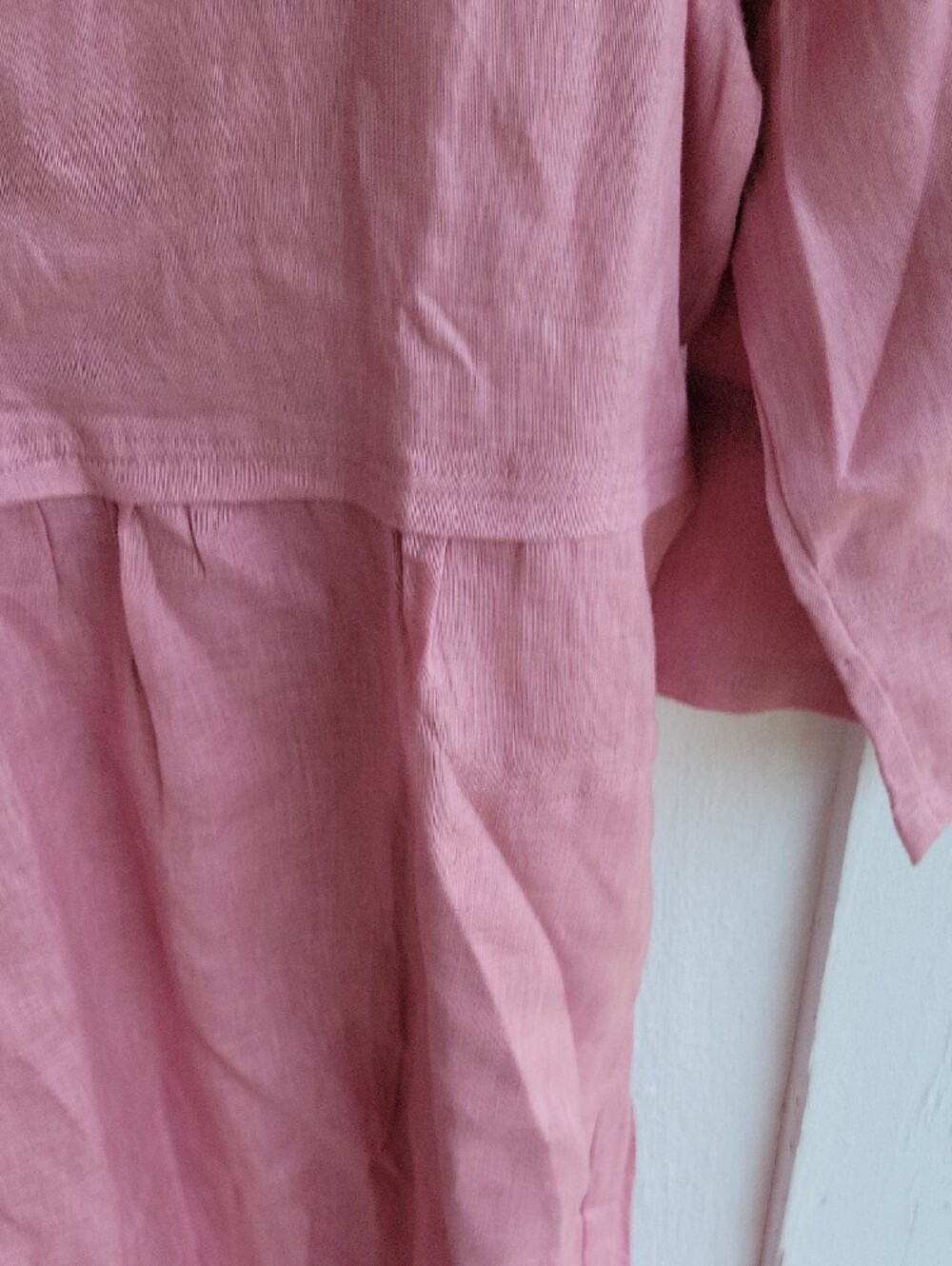 Linen Midi Dress in Dusty Pink - LINTICO - Picture 6 of 10